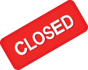 vecteezy closed sign icon on white background 10925978